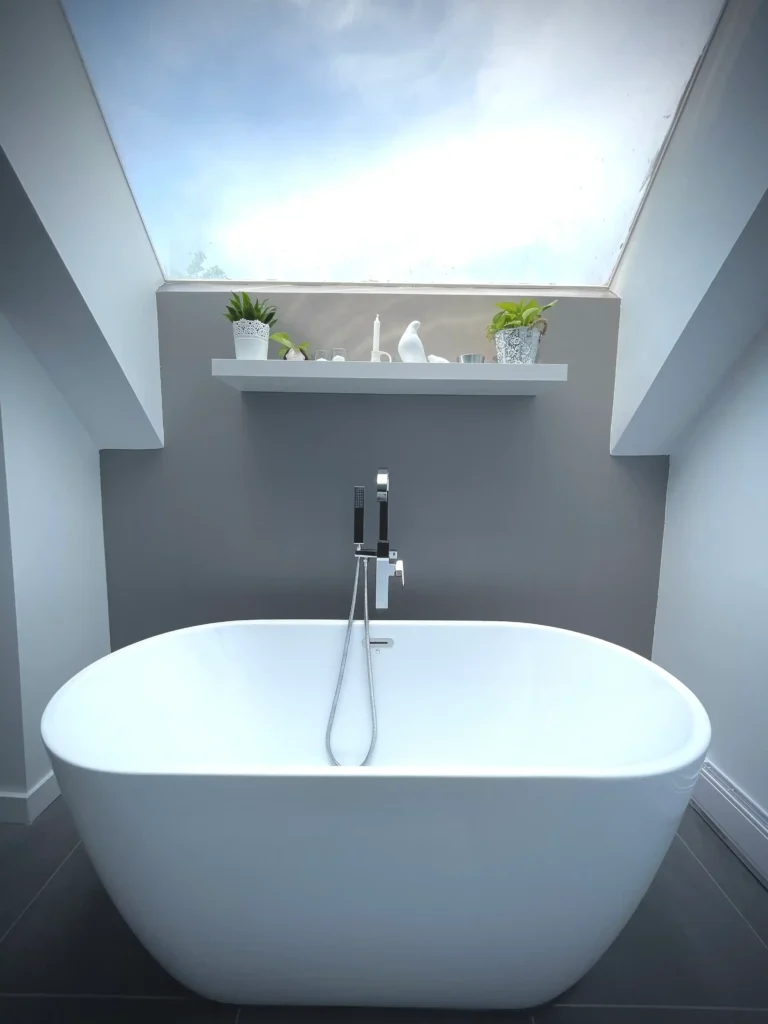 Modern bathroom renovation project in West Island Montreal