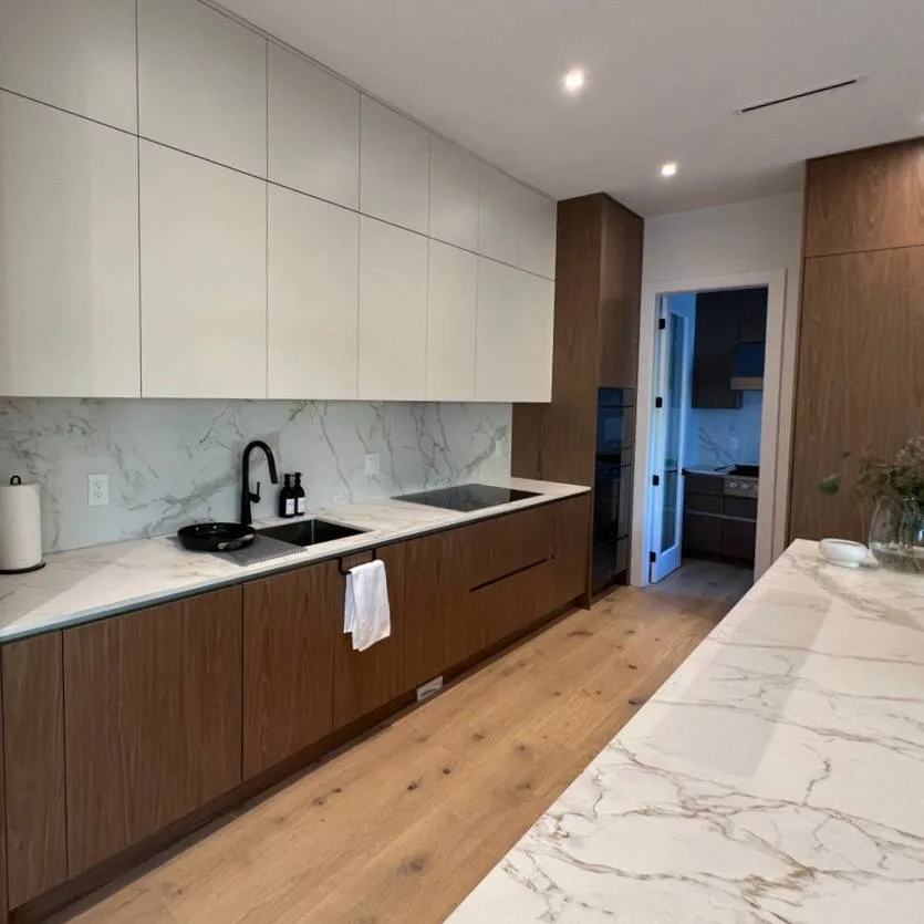 Modern kitchen renovation project in Montreal