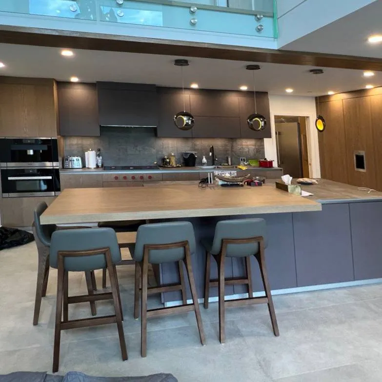 Modern kitchen renovation project in Montreal