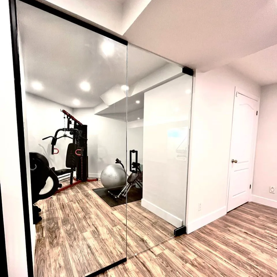 modern basement design montreal