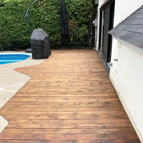 Custom Wooden Deck Installation